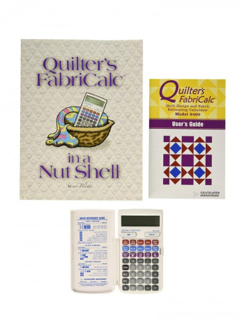 FabriCalc Plus Companion Fabric Designing And Quilting Workbook Bundle Beige/Yellow/Red