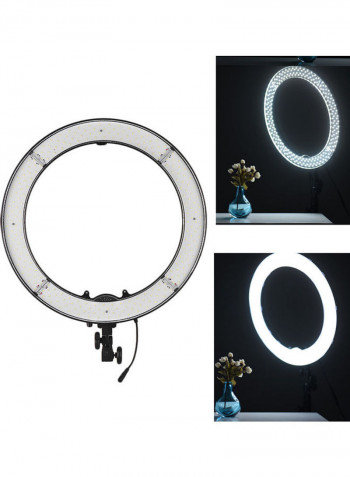 Single Colour Temperature Ring Light for Photography Black/White