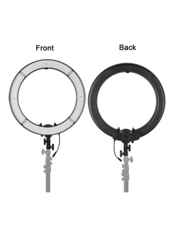 Single Colour Temperature Ring Light for Photography Black/White
