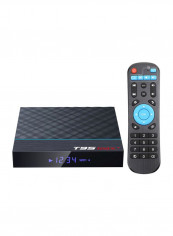 Android Smart TV Set Top Box With Remote Control T95 Max Plus Black