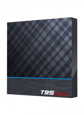 Android Smart TV Set Top Box With Remote Control T95 Max Plus Black