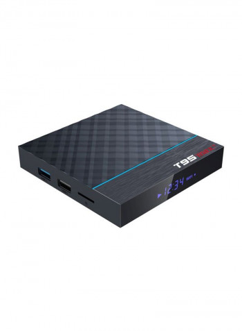 Android Smart TV Set Top Box With Remote Control T95 Max Plus Black