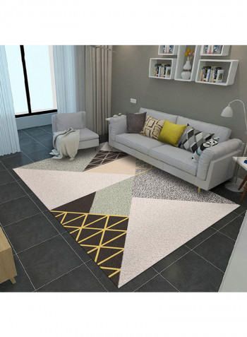 Geometric Pattern Living Room Carpet Multicolour 120x160centimeter