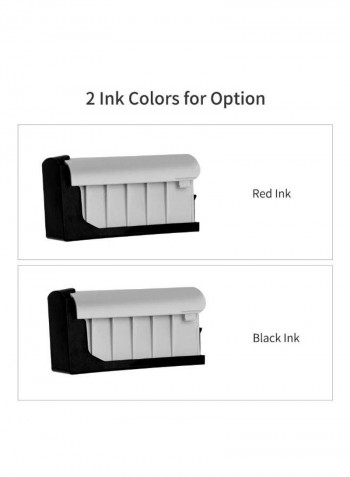 Printpen Ink Cartridge Red/Black Ink for PrintPen Handheld Printer Inkjet Pen Code Marker Printing Machine 8 x 4.4cm Red Ink