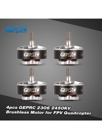 4-Piece GR2306 2450KV Brushless Motor 12x11x5centimeter