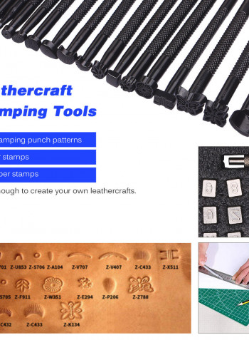 273 Piece Leather Craft tool Set Multicolor 32.50 x 8.00 x 26.00cm