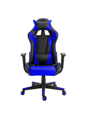 Gaming Chair With PU Leatherette Blue 55cm
