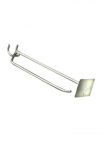 50-Piece Metal Scan Hook Set Silver 6inch