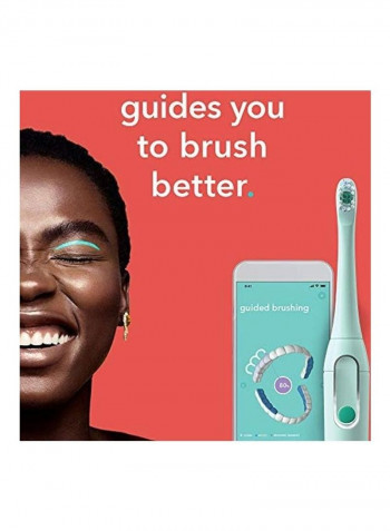 Electric Toothbrush With Replacement Head Green
