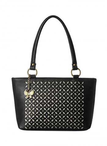Polyester Blend Shoulder Bag BNS 0539LBK Black