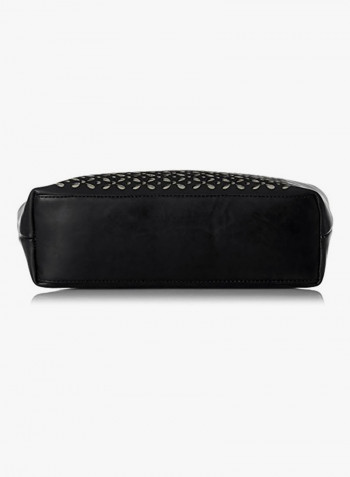 Polyester Blend Shoulder Bag BNS 0539LBK Black