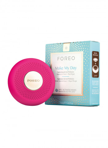 UFO Mini Smart Mask Treatment Device Fuchsia 3.6cm