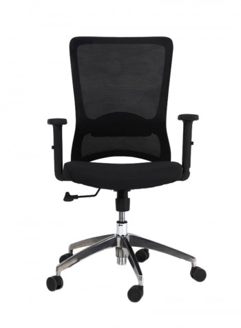 Arivi Office Chair Black/Silver 60x110x54centimeter