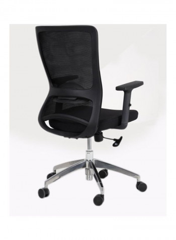 Arivi Office Chair Black/Silver 60x110x54centimeter