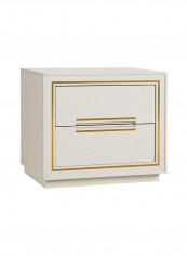 Davis Night Stand White/Gold 65x46x56cm reviews Davis Night Stand White/Gold 65x46x56cm