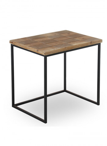 Riddick 3-Piece Nesting Table Light Brown/Black 62x46x57cm