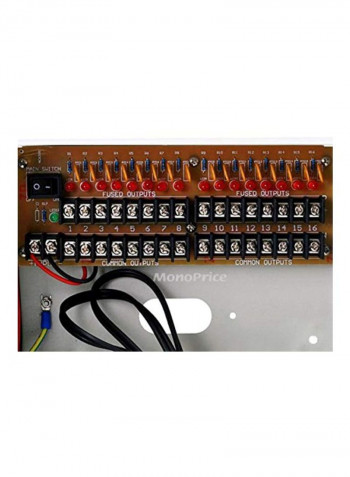 16-Channel CCTV Camera Power Supply White