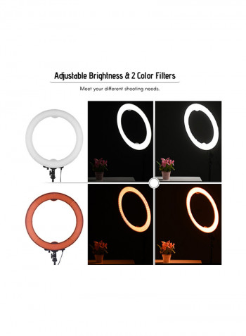 Photography Studio Fill-In Ring Light 36watts Black