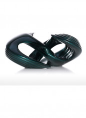 Spiral Abstract Statue And Sculpture Dark Green