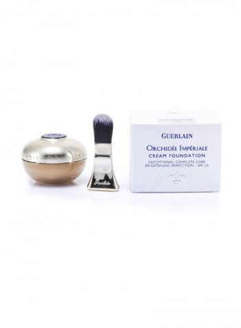 Orchidee Imperiale Cream Foundation SPF25 With Brush 04 Beige Moyen