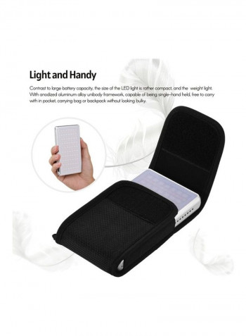 LED Video Light for Photography Black/White
