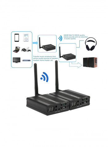 Digital Wireless Transmitter Receiver For Power Amplifier V535 Black