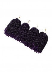 4-Piece Short Twisted Braids Hair Extension Ombre 8inch