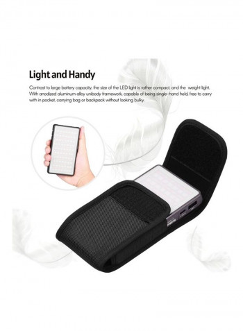 LED Video Light for Photography Black/White