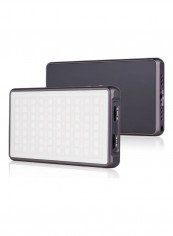 RGB LED Video Light Type-C Rechargeable Battery White/Black