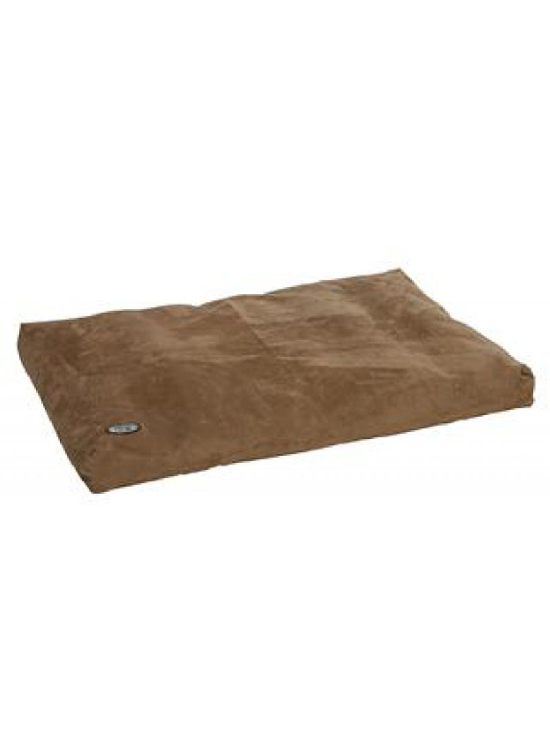 Memory Foam Bed For Dog Beige 100x70centimeter