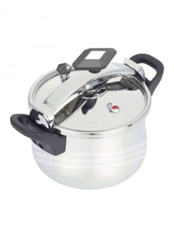 Stainless Steel Pressure Cooker Silver/Black 38L