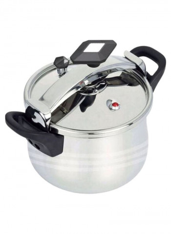 Stainless Steel Pressure Cooker Silver/Black 38L
