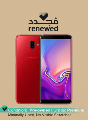 Renewed - Galaxy J6 Plus Dual SIM Red 32GB 3GB RAM 4G LTE