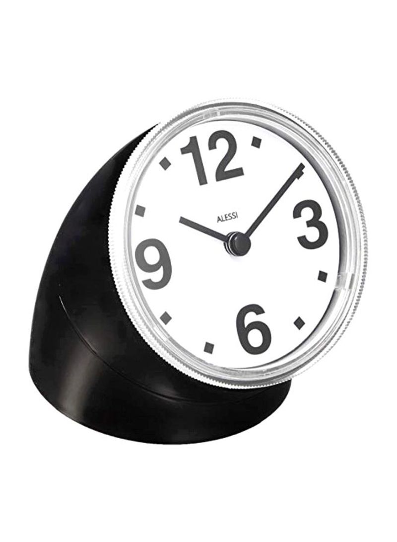 Cronotime Desk Clock White/Black 2.8x2.8x3.4inch