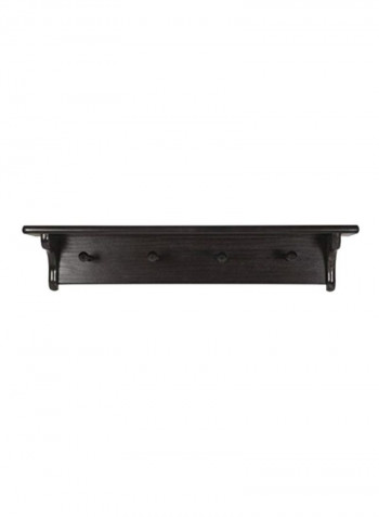 Traditional Peg Shelf Black