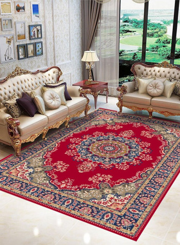 1 Piece Rug Soft Rectangle Flower Print Living Room Bedside Floor Mat multicolour 120*160(W*L)cmcm