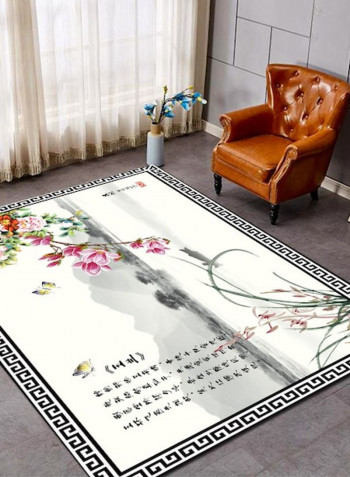 1 Piece Rug Soft Rectangle Flower Print Living Room Bedside Floor Mat multicolour 120*160(W*L)cmcm