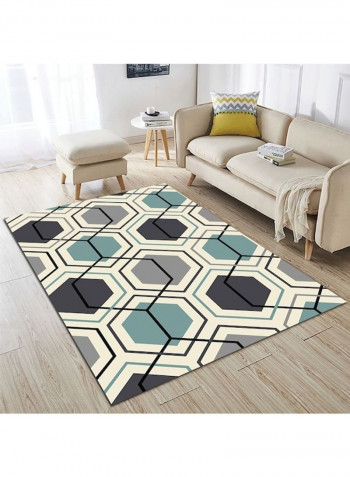 Home Floor Nordic Style Geometric Pattern Anti-Slip Cozy Rug multicolour 120*160(W*L)cmcm