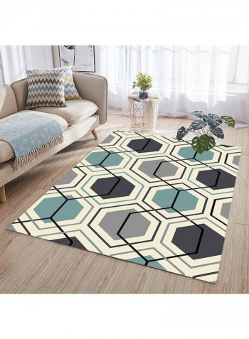 Home Floor Nordic Style Geometric Pattern Anti-Slip Cozy Rug multicolour 120*160(W*L)cmcm