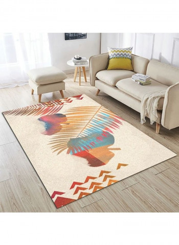 Leaf Pattern Modern Anti-Skidding Living Room Rug multicolour 120*160(W*L)cmcm