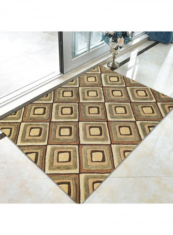 Modern Style Print Non-Slip Living Room Bedroom Floor Mat Yellow 120*160(W*L)cmcm