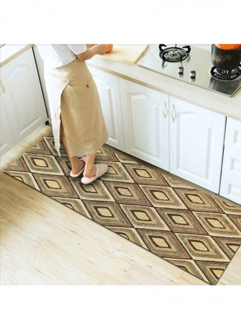 Modern Style Print Non-Slip Living Room Bedroom Floor Mat Yellow 120*160(W*L)cmcm