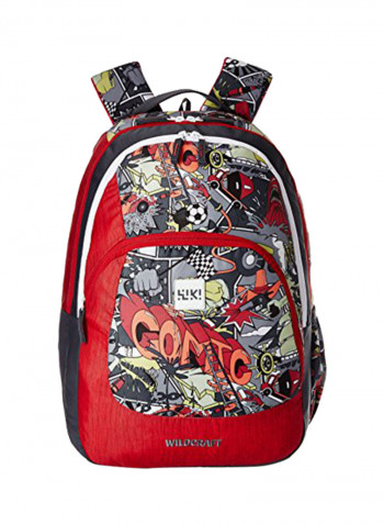 Polyester Blend 31 Liter Backpack Wiki 3 Streets 3 Red