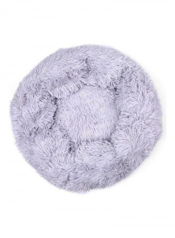Comfortable Plush Round Pet Bed 4XL 110CM Gray 58.00 x 18.00 x 36.00cm