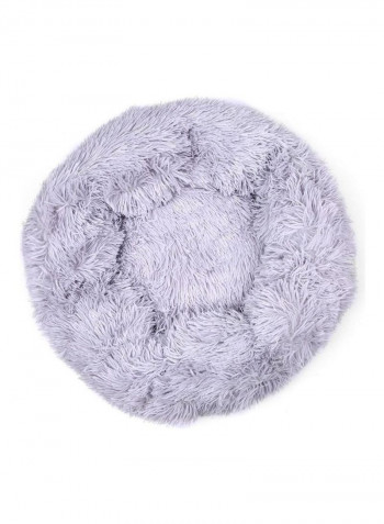 Comfortable Plush Round Pet Bed 4XL 110CM رمادي 58.00 x 18.00 x 36.00سم