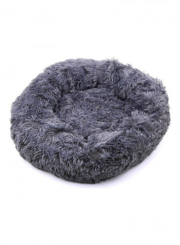 Comfortable Plush Round Pet Bed 4XL 110CM Gray 58.00 x 18.00 x 36.00cm