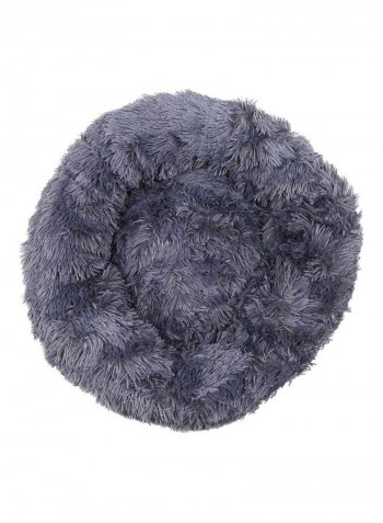 Comfortable Plush Round Pet Bed 4XL 110CM Gray 58.00 x 18.00 x 36.00cm