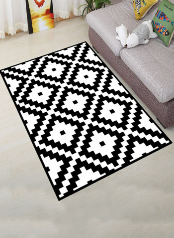Simple Geometric Pattern Washable Mat Multicolour 160x230centimeter