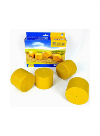 Set Of 4 Round Hay Bales Bruder Accessories