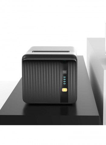 Portable Thermal Receipt Printer 194x138x135millimeter Black